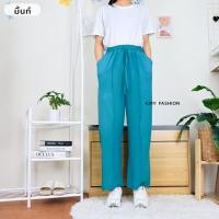 ราคา 9240 กางเกง ขายาว ทรงกระบอก ผ้าลินินผสมผ้าฝ้าย เนื้อผ้าพริ้วเบา ตีเกร็ดหน้า (19477627698)