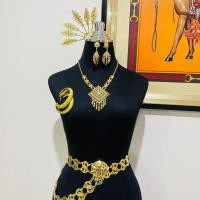 ราคา Vintage Jewelry เครื่องประดับสำหรับเด็ก ชุดไทย สร้อยคอ ต่างหูเจาะ เข็มขัด กำไล สังวาลย์ (20884501603)