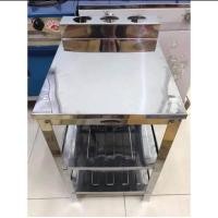 ราคา LUCKY FLAME โต๊ะวางเตาแก๊สหัวเดียว SB 502 สแตนเลส (494916967)