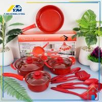 ราคา Ellalyn อุปกรณ์เครื่องครัวครบเซ็ต 13 ชิ้น ชุดเครื่องครัว หม้อ กระทะ CD G1 (20471017244)