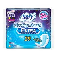 ราคา โซฟี ผ้าอนามัย คูลลิ่งเฟรช เอ็กซ์ตร้า สำหรับกลางวัน กลางคืน แบบมีปีก 29 ซม 12 ชิ้น (16432508432)