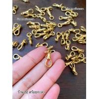 ราคา ตะขอก้ามปูสปริง สแตนเลสเลเซอร์สีทอง ก้ามปูสแตนเลส (17433462410)