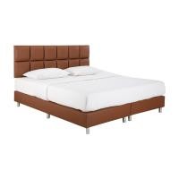 ราคา INDEX LIVING MALL เตียงนอน PVC รุ่นกริซ ขนาด 6 ฟุต สีน้ำตาล (14383197936)