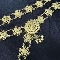 ราคา March jewelry เครืองประดับโบราณเข็มขัดดอกไม้อีสานชุดล้านนาไทหัวเข็มขัด สีทอง เข็มขัดวินเทจ เข็มขัดผู้หญิง (17256470824)