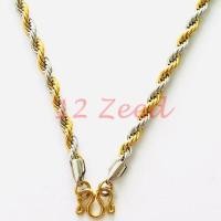 ราคา สร้อยคอห้อยพระ 2 กษัตริย์ ลายเกลียวเพชร ขนาด 5 มิล งานทองเลเซอร์ สแตนเลสแท้ 100 สร้อยห้อยพระ สร้อยสวมคอ เครื่องประดับ stainless steel necklace (7113416039)