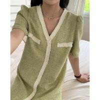 ราคา Cici 1092 มินิเดรสแขนสั้น กระดุมมุกหน้าซิปหลังผ้าดีมากกก น่ารักมาก ทรงปล่อยดีงามสุด เดรสออกเดท วาเลนไทน์ (16192099108)