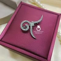 ราคา เข็มกลัดเลข๙ ทองคำขาว เข็มกลัดเลข๙ เข็มกลัด โบว์ติดเสื้อ ประดับเพชรวิ้งสวย งานคัดเกรด ทองไมครอน (17194875518)