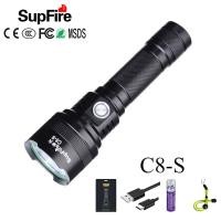 ราคา Supfire Flashlight Torch C8 S Camping LED Flash Light 2500lm (6812032787)