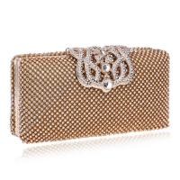 ราคา กระเป๋าเพชรรูปมงกุฎสำหรับผู้หญิงกระเป๋าคลัทช์ใช้ประจำวันขนาดเล็กกระเป๋าราตรีเพชรพลอยเทียมเงิน ทอง กระเป๋างานกลางคืนสีดำ (20597922302)