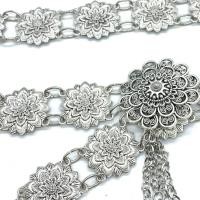 ราคา Vintage jewelry antique jewelry set Isaan flower belt Lanna Thai series antique silver gold buckle (7434614131)