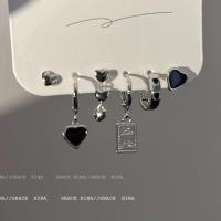 ราคา 17km gold silver earrings for women butterfly crystal star heart camelia flower bow set for best friends jewelry (20469265612)