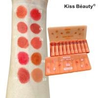 ราคา ลิปสติก TANAKO NINE PEACHY LIPSTICK กลิ่นพีช หอมมาก มี 10 แท่ง 10 สี เม็ดสีแน่น สีชัดมาก (20833475994)