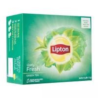 ราคา Lipton Lively Fresh Green Tea ลิปตัน ชาเขียว 1 5กรัม x 50ซอง (18537131738)