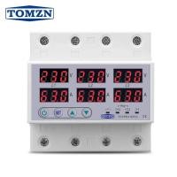 ราคา ป้องกันไฟตก TOMZN ไฟเกิน 3เฟส เฟสโปรเทคชั่น Protector 63A 3P N ไฟขาดเฟส ไฟมาไม่เต็มเฟส แสดงแรงดันแต่ละเฟส บอกค่ากระแส (20572281540)