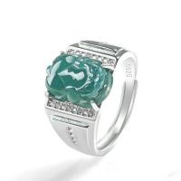 ราคา LR แหวนปี่เซียะหยก ปรับขนาดได้ ฝังแหวนอานม้าเจไดต์เพื่อดึงดูดความมั่งคั่ง แฟชั่นบุคลิกภาพแหวนชายและหญิงที่โดดเด่น (19449933605)