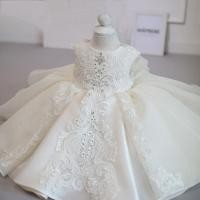 ราคา MQATZ อย่างเป็นทางการชุด Baptism สีชมพูสีขาว1st ชุดวันเกิดสำหรับเสื้อผ้าเด็กผู้หญิงดอกไม้เจ้าหญิงลูกไม้งานแต่งงานชุด1 5ปี L2012XZ (12407155987)