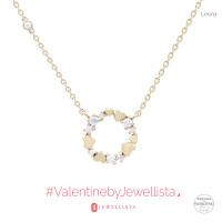ราคา Jewellista จี้พร้อมสร้อย รูปหัวใจ Leona ประดับพลอย CZ มี 3 สี ชุบโรเดียม ชุบทอง14K ชุบRose Gold (10069822242)