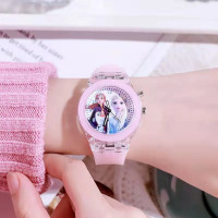 ราคา นาฬิกาเด็กผู้หญิง นาฬิกาลายเจ้าหญิงเอลซ่า มีไฟหลากสี ส่วมใส่สบายไม่เจ็บข้อมือ (20985669155)