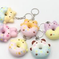 ราคา สกุชชี่โดนัท ลายการ์ตูน ของเล่นบีบ สกุชชี่ของเล่น พร้อมพวงกุญแจ ของแท้ (20052454887)