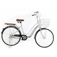 ราคา จักรยานแม่บ้าน จักรยานวินเทจญี่ปุ่น ขนาด 24 นิ้ว เฟรมเหล็ก ล้ออัลลอยด์ ไม่เป็นสนิม (20727450836)