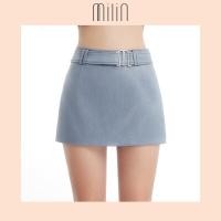 ราคา MILIN A line Feature signature Milin M logo at front Mid waisted mini belted Skort กระโปรงกางเกงสั้นเอวกลางทรงเอพร้อมเข็มขัดตกแต่งด้วยโลโก้ตัว M Tenacious Skort 42 (20673632170)