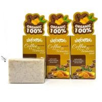 ราคา สบู่สครับกาแฟขมิ้น ปรางทอง 100กรัม พร้อมกล่อง (20821399042)