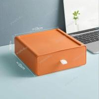 ราคา กล่องเก็บของตั้งโต๊ะ กล่องเก็บของบนโต๊ะทำงาน กล่องลิ้นชักเก็บของ ลิ้นชักอเนกประสงค์ ลิ้นชักฝาหน้า สี่สีเรียงต่อกันเป็นตู้ลิ้นชักได (20444847328)