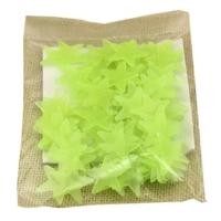 ราคา สติกเกอร์3D ดาวเรืองแสง100ชิ้นสำหรับห้องเด็กห้องนอนเพดานสติ๊กเกอร์ติดผนังพลาสติกเรืองแสงของตกแต่งบ้าน (21171043989)