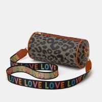 ราคา กระเป๋าหมอนหนุนไหล่พิมพ์ลายเสือดาวแบบเรียบง่ายแฟชั่นใหม่กระเป๋าทรงกระบอกพิมพ์ลายวงกลมลำลองตามสมัยนิยม (21045618323)