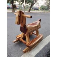 ราคา ม้าโยก ม้าไม้สัก ขนาด กว้างฐาน 45 cm ขนาดช่วงที่นั่ง ก 23 ย 50 ส รวม 70 cm (18082211742)