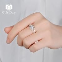 ราคา แหวนเพชรความรักรูปหัวใจโรแมนติกสำหรับผู้หญิงแหวนคู่แต่งงานเพชรวิบวับงานแต่งงาน (19954750658)