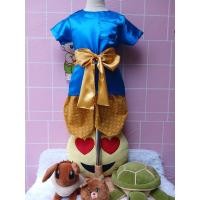 ราคา ชุดไทย โจงกระเบนเด็กผู้ชาย เสื้อคอกลม ผ่าไหล่ ผ้ามันโจงกระเบนผ้าลายไทยพร้อมผ้าผูกเอว (21167324861)