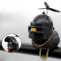 ราคา รถจักรยานยนต์ตกแต่ง เป็ดสีเหลืองขนาดเล็กที่จะหมดลมหมวกกันน็อกแมลงปอไม้ไผ่จักรยานรถกระจกมองหลังเครื่องประดับเครื่องประดับรถยนต์ไฟฟ้าสีดำเป็ด (17495009119)