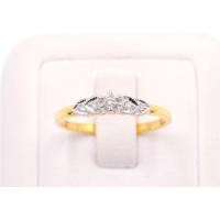 ราคา Happy Jewelry แหวนชู บ่าข้างเป็นรูปหัวใจซ้อนกันสวยๆ ใช้เป็นแหวนหมั้น แหวนแต่งงาน ได้ ทองแท้ 9k 37 5 เพชรเกสร ME862 (16982373330)