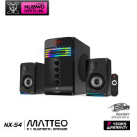 ราคา ลำโพงพร้อมซับวูฟเฟอร์ Nubwo NX S4 MATTEO Speaker ไฟ RGB เบสแน่น คมชัด ปรับไฟได้ 6 โหมด สินค้ารับประกัน 2 ปี (21231421444)