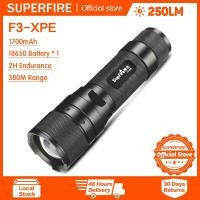 ราคา Supfire F3ไฟฉายแบบซูมMiniแบบพกพาความสว่างสูงไฟฉายLEDกลางแจ้ง (5438226382)