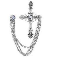 ราคา เข็มกลัด สายโซ่ คล้องปกเสื้อ ลาย โน๊ตดนตรี ปีกนก เสือ ไม้กางเขน (12547332401)