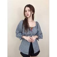 ราคา ชุดเซ็ตแฟชั่นเชอรี่ลายสก๊อตพร้อมกางเกงฟรีไซร้เสื้ออย่างเดียวจ้า (15012485187)