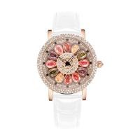 ราคา นาฬิกาควอทซ์แฟชั่นของผู้หญิง H145นาฬิกาข้อมือสุดสร้างสรรค์สำหรับผู้หญิงกันน้ำฝังเพชร360เวลา ๆ (20631113990)