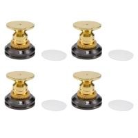 ราคา 4 Set Gold Speaker Spike with Floor Discs Stand Foot Isolation Spikes Professional Speaker Accessories (20133689572)