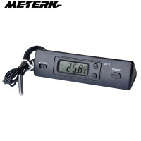 ราคา Meterk ดิจิตอลอิเล็กทรอนิกส์เทอร์โมมิเตอร์รถขนาดเล็กเทอร์โมมิเตอร์วัดอุณหภูมิแบบมัลติฟังก์ชันในร่มกลางแจ้งจอแสดงอุณหภูมิเวลาพร้อมหัววัด (19284996905)