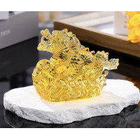 ราคา พร้อมส่ง l ถูก มังกร เสริมโชคลาภ โมเดลแต่งบ้าน ของมงคล ถุงทอง ถุงเงินถุงทอง เรือสำเภา เรือสำเภาจีน (21036259888)