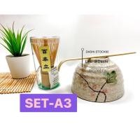 ราคา อุปกรณ์ชงชา เซ็ท 3 ชิ้น เซ็ท 4 ชิ้น แปรงมัทฉะ ถ้วยเซลามิค ช้อนตักผง อุปกรณ์ชงชา ชาเขียว มัทฉะ (20744483885)