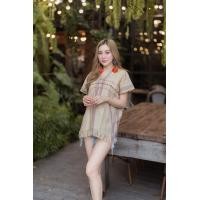 ราคา เสื้อทรงกะเหรี่ยงงานทอมือ เสื้อพื้นเมืองประยุกต์ เนื้อผ้าดีทำจากผ้าฝ้ายทอ100 สีสวย ลายสวย งานตรงปกจ้า (10543007091)