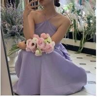 ราคา พร้อมส่ง Baby violet dress C3380 เดรสสายเดี่ยว เดรสสายเดี่ยวเที่ยวทะเล เดรสเที่ยวทะเล เดรสมินิมอล (18991212837)