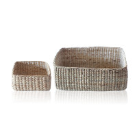 ราคา ตระกร้าใส่ของผักตบชวา ตราไร่พระจันทร์ moonricefarm ตะกร้าผักตบชวา กล่องใส่ของ (20859784543)