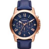 ราคา พร้อมสต็อก fossil Original Mid Size Chronograph Brown Leather Watch 44mm FS4835 (18328882205)