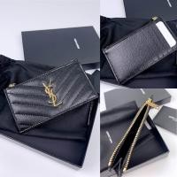 ราคา พร้อมส่งกระเป๋า New Ysl Cardholder มีช่องใส่บัตรด้านหลัง มีซิปกลาง คุ้มม๊ากกก (20473265593)