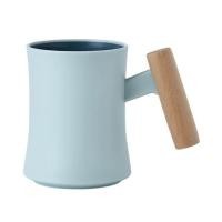 ราคา Nordic Simple PP Straight Mug Coffee Mugs Tea Mug Coffeeware Teaware with Lid Wooden Handle Mug Office Coffee Cup Water Cup (19915480264)