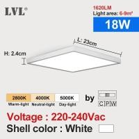 ราคา ไฟติดเพดาน LED ทรงสี่เหลี่ยมลายเนื้อไม้ CCT lampu penerangan rumah ห้องครัวห้องนอนพื้นผิวห้องนั่งเล่นห้องน้ำโคมไฟติดเพดานแบบโมเดิร์น (21170571889)